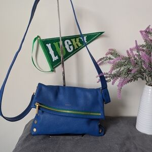 Hammitt VIP Medium Foldover Crossbody In Cobalt Blue
